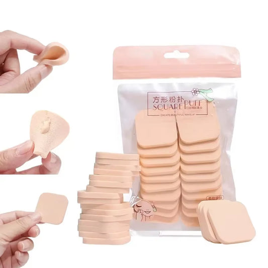 10Pcs/20Pcs/Pack Makeup Sponge Powder Puff Wet and Dry Use Facial Foundation Beauty Cosmetic Facial Face Sponge Puff Makeup Tool